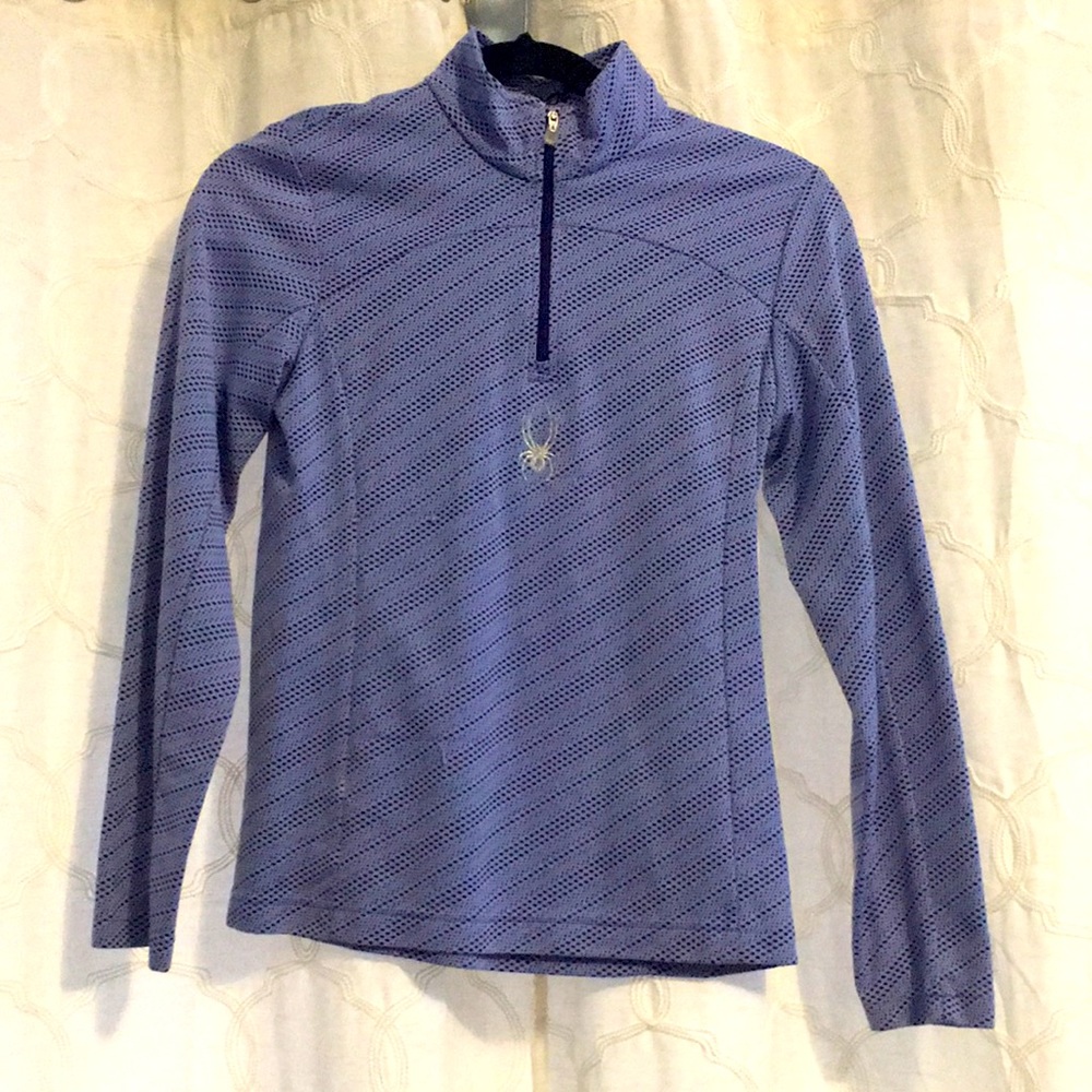 Light blue and dark purple Spyder